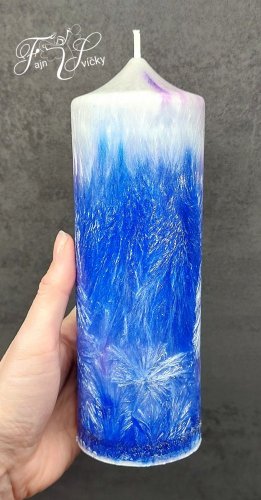 Andělská svíčka NOVÝ ZAČÁTEK- ve tmě vršek svítí sám💥 Citronová tráva