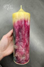 Andělská svíčka ZDRAVÁ MYSL I TĚLO - ve tmě vršek svítí sám💥 Citronová tráva