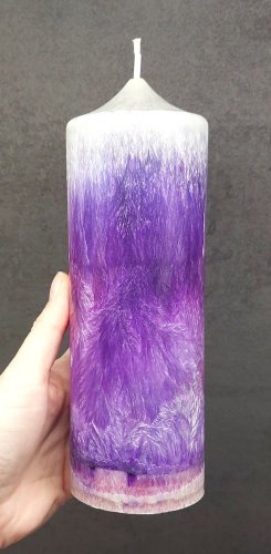 Andělská svíčka PŘICHÁZEJÍCÍ ENERGIE - ve tmě vršek svítí sám💥Citronová tráva