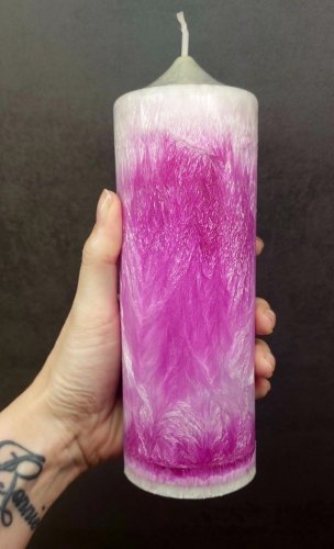 Andělská svíčka ZDRAVÁ MYSL I TĚLO - ve tmě vršek svítí sám💥Citronová tráva
